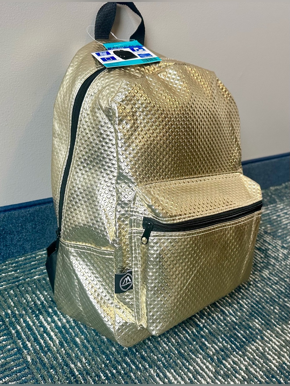 Metropack Metallic Gold Backpack NWT